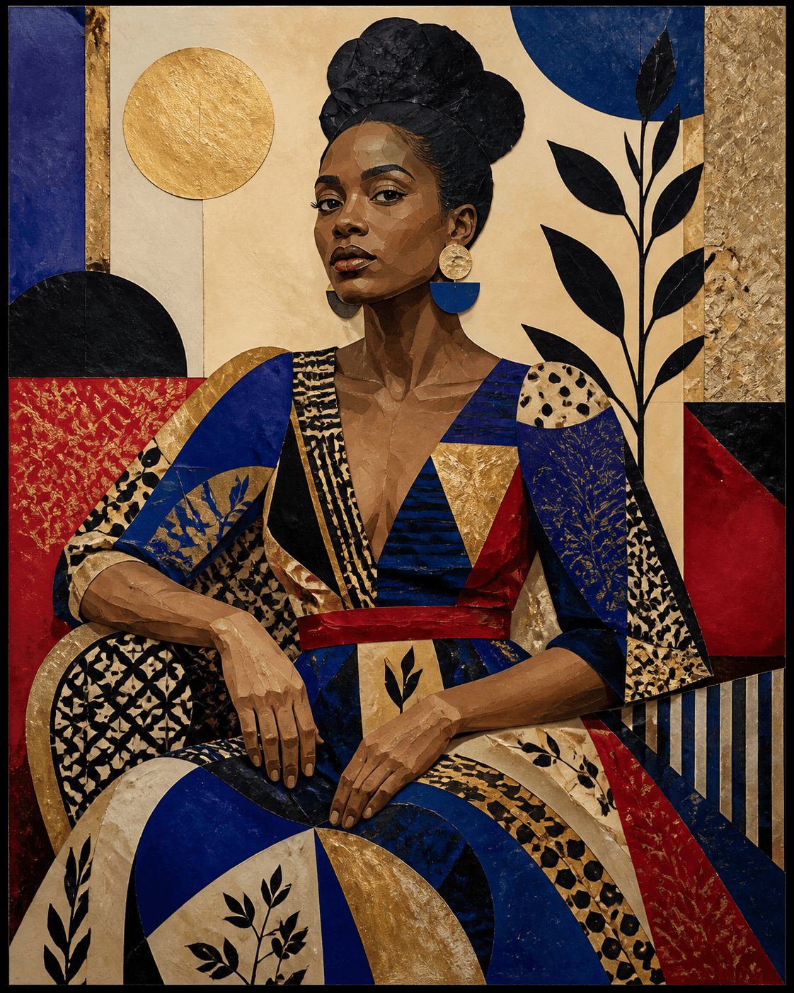 Fictional portrait artwork titled Sunday Dress
